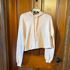Women's cropped Pink Hoodie